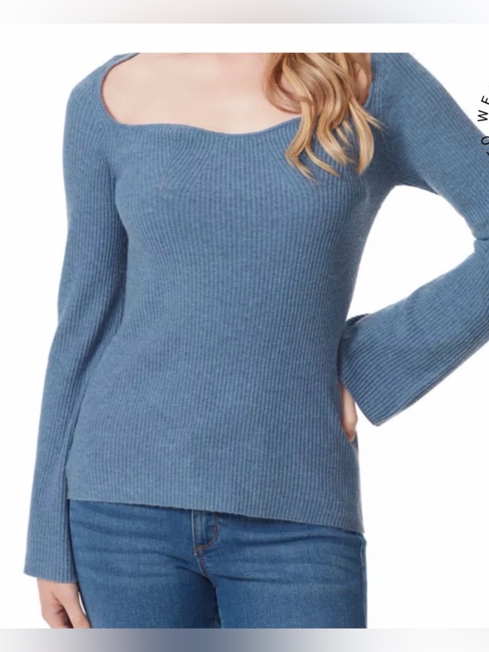Jessica Simpson - Long Sleeve Calisata Square Neck Top